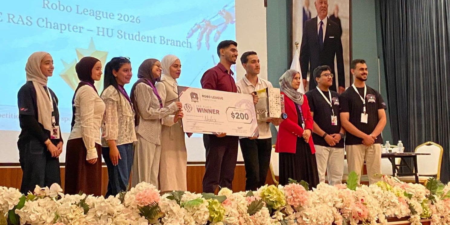  طلبة من كلية الهندسة بجامعة الحسين بن طلال إنجازاً متميزاً في مسابقة RoboLeague 